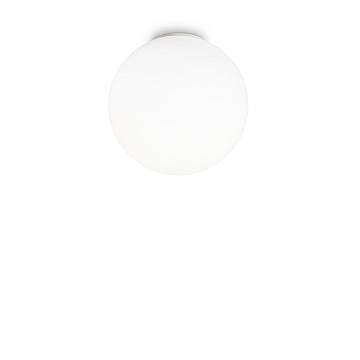 Plafoniera Moderna Mapa Vetro Bianco 1 Luce E27 D40Cm