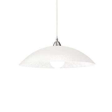 Sospensione Moderna Lana Vetro Bianco 1 Luce E27