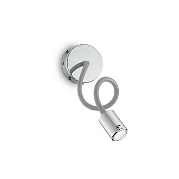 Applique Moderna Focus-1 Metallo Cromo Led 4W 3000K Luce Calda