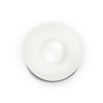 Plafoniera Moderna Glory Vetro Bianco 2 Luci E27 D40Cm