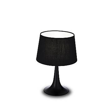 Lampada Da Scrivania-Ufficio Moderna London Metallo Nero 1 Luce E27 Small