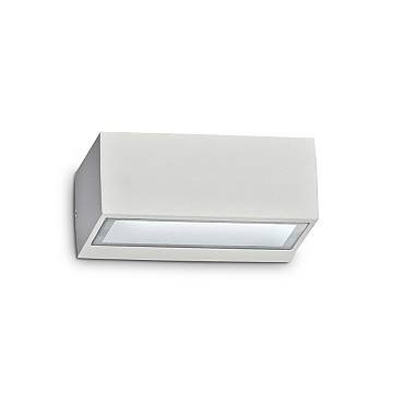 Applique Moderna Twin Alluminio Bianco 1 Luce G9 3W 3000K Luce Calda