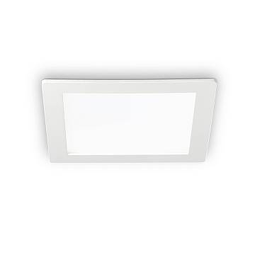 Faretto Incasso Quadrato Moderno Groove Alluminio Bianco Led 10W 3000K