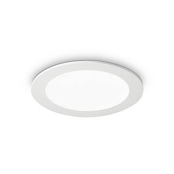 Faretto Incasso Moderno Groove Alluminio Bianco Led 20W 3000K D16,8Cm