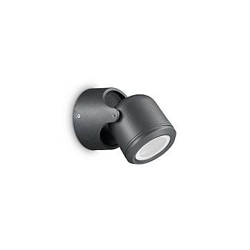 Applique Moderna Xeno Alluminio Nero 1 Luce Gu10