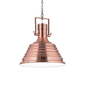 Sospensione Rustica-Country Fisherman Metallo Rame 1 Luce E27