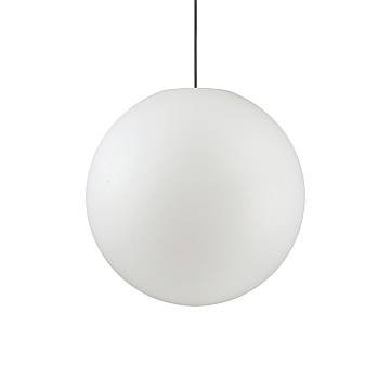 Sospensione Moderna Sole Alluminio Bianco 1 Luce E27 D50Cm