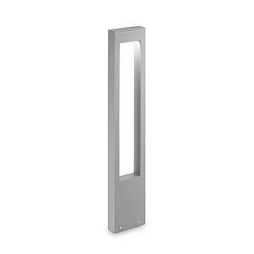 Piantana Moderna Vega Alluminio Grigio 1 Luce G9 3W 3000K Luce Calda