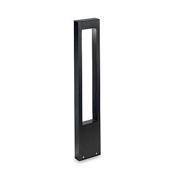 Piantana Moderna Vega Alluminio Nero 1 Luce G9 3W 3000K Luce Calda