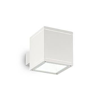 Applique Moderna Snif Square Alluminio Bianco 1 Luce G9 3W 3000K Luce Calda