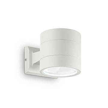 Applique Moderna Snif Round Alluminio Bianco 1 Luce G9 3W 3000K Luce Calda