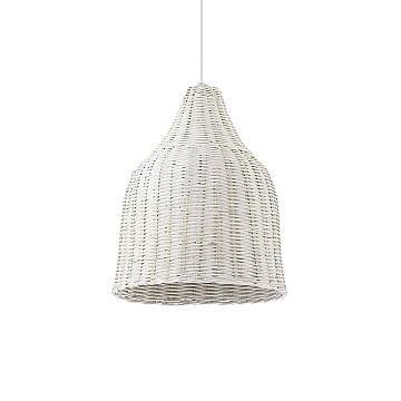 Sospensione Rustica-Country Haunt Corda Bianco 1 Luce E27