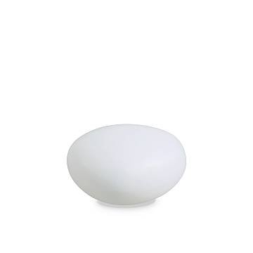 Piantana Moderna Sasso Materie Plastiche Bianco 1 Luce E27 D33Cm