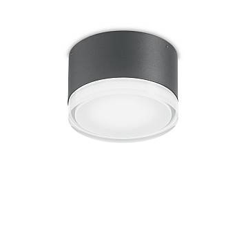 Plafoniera Moderna Urano Alluminio-Materie Plastiche Antracite 1 Luce Gx53 Small