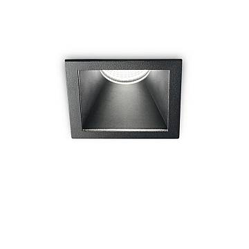 Faretto Incasso Moderno Game Square Alluminio Nero Led 11W 3000K