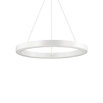 Sospensione Moderna Oracle Alluminio-Plastiche Bianco Led 33W 3000K D60Cm