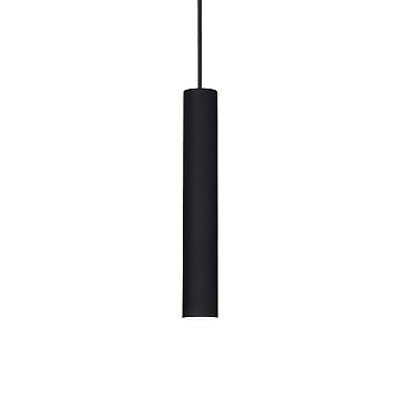 Sospensione Industrial-Minimal Tube Alluminio Nero Led 9W 3000K D4Cm