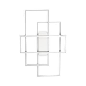 Plafoniera Moderna Frame Metallo Bianco Led 31W 3000K Luce Calda