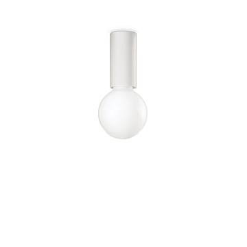 Plafoniera Moderna Petit Metallo Bianco 1 Luce E27 8W 3000K Luce Calda