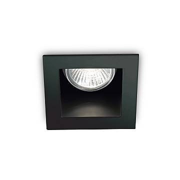 Faretto Incasso Moderno Funky Metallo Nero 1 Luce Gu10