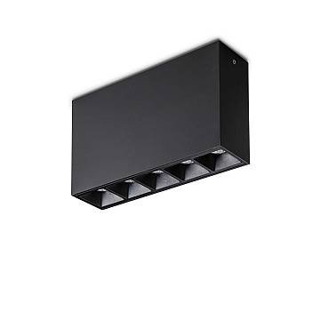 Modulo Lika Alluminio Nero Led 12,5W 3000K Luce Calda