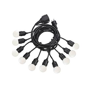 Catena Luminosa Fiesta Materie Plastiche Nero 10 Luci E27