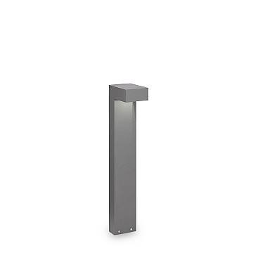 Piantana Moderna Sirio Alluminio Grigio 2 Luci 3W 3000K Luce Calda H60Cm