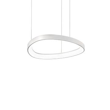 Sospensione Moderna Gemini Metallo Bianco Led 38W 3000K Luce Calda