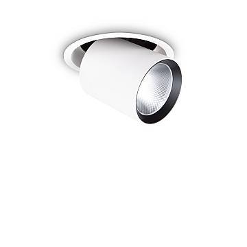 Faretto Tubolare Moderno Nova Alluminio Bianco 1 Luce 30W 3000K Luce Calda