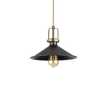 Sospensione Industrial-Minimal Eris-3 Metallo Nero 1 Luce E27