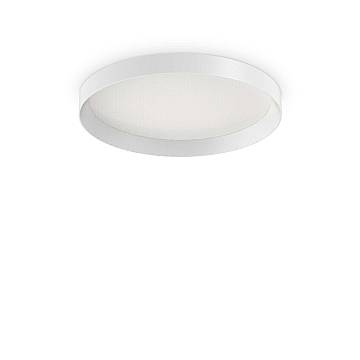 Plafoniera Moderna Fly Alluminio-Materie Plastiche Bianco Led 26W 4000K D45Cm