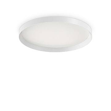 Plafoniera Moderna Fly Alluminio-Materie Plastiche Bianco Led 53W 3000K D60Cm