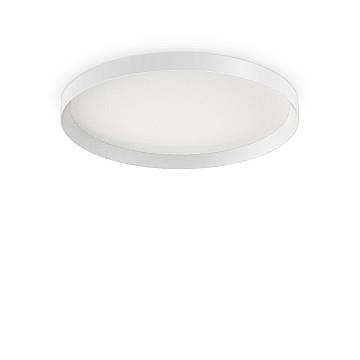 Plafoniera Moderna Fly Alluminio-Materie Plastiche Bianco Led 53W 4000K D60Cm