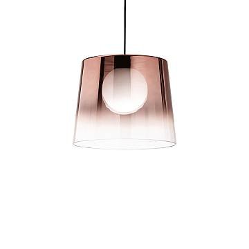 Sospensione Vintage-Decò Fade Metallo Rame 1 Luce G9 3W 3000K Luce Calda