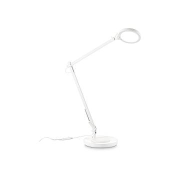 Lampada Da Scrivania Moderna Futura Alluminio-Plastiche Bianco Led 12,5W 4000K