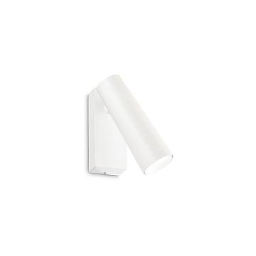 Applique Moderna Pipe Metallo Bianco Led 7W 3000K Luce Calda