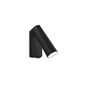 Applique Moderna Pipe Metallo Nero Led 7W 3000K Luce Calda