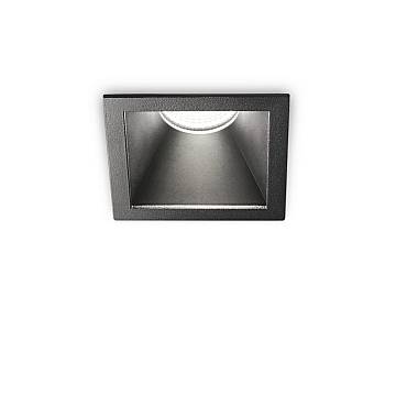 Faretto Incasso Moderno Game Square Alluminio Nero Led 11W 2700K