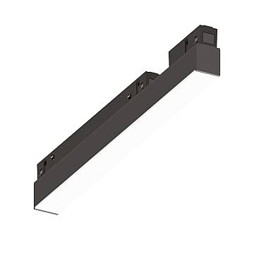 Supporto Lineare Binario Ego Alluminio Nero Led 7W 3000K 1-10V L.28,4Cm