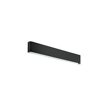 Applique Moderna Delta Metallo Nero Led 19,5W 3000K Luce Calda