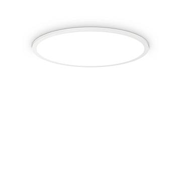 Plafoniera Moderna Fly Slim Alluminio-Plastiche Bianco Led 53W 3000K D60Cm