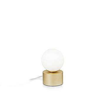 Lampada Da Scrivania Contemporanea Perlage Metallo Ottone 1 Luce G9 3W 3000K