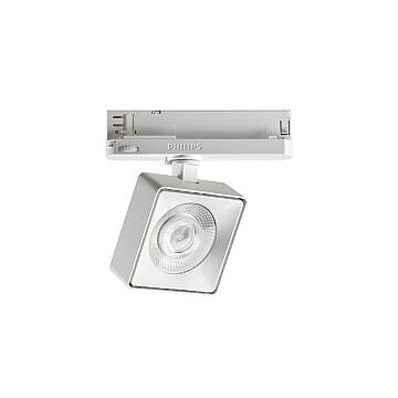 Proiettore Square Pov Metallo Bianco 1 Luce 22W 3000K Luce Calda