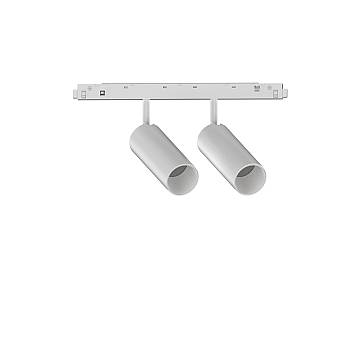 Proiettore Regolaile Ego Alluminio Bianco 2 Luci 24W 3000K Luce Calda 1-10W