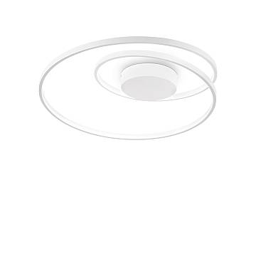 Plafoniera Moderna Dali Oz Metallo Bianco Led 48W 3000K Luce Calda