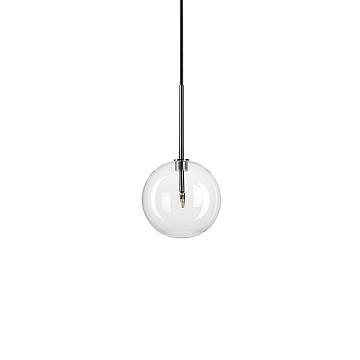 Sospensione Contemporanea Equinoxe Metallo Cromo 1 Luce 2W 3000K D15Cm