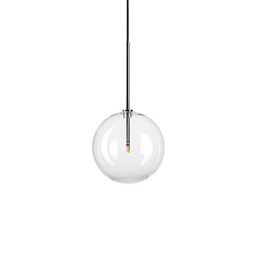 Sospensione Contemporanea Equinoxe Metallo Cromo 1 Luce 2W 3000K D20Cm