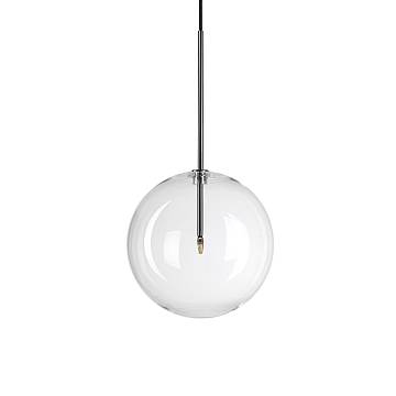 Sospensione Contemporanea Equinoxe Metallo Cromo 1 Luce 2W 3000K D25Cm