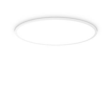 Plafoniera Moderna Fly Slim Alluminio-Plastiche Bianco Led 65W 4000K D90Cm