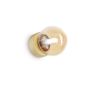 Applique Da Parete Contemporanea Perlage Metallo Ottone Luce G9 15W 3000K Ip20